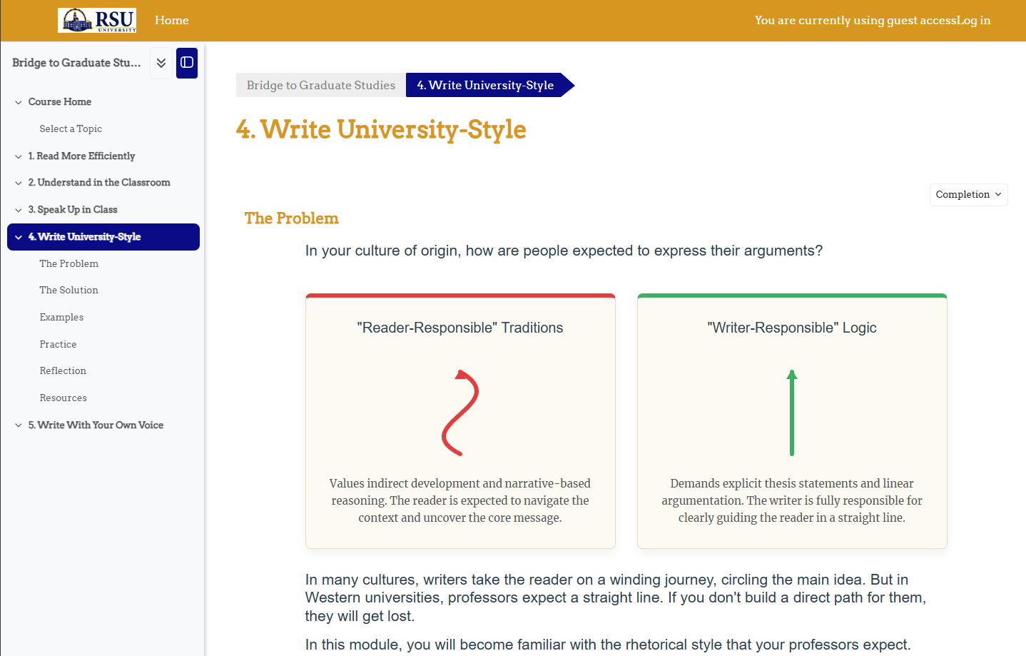 LMS screenshot